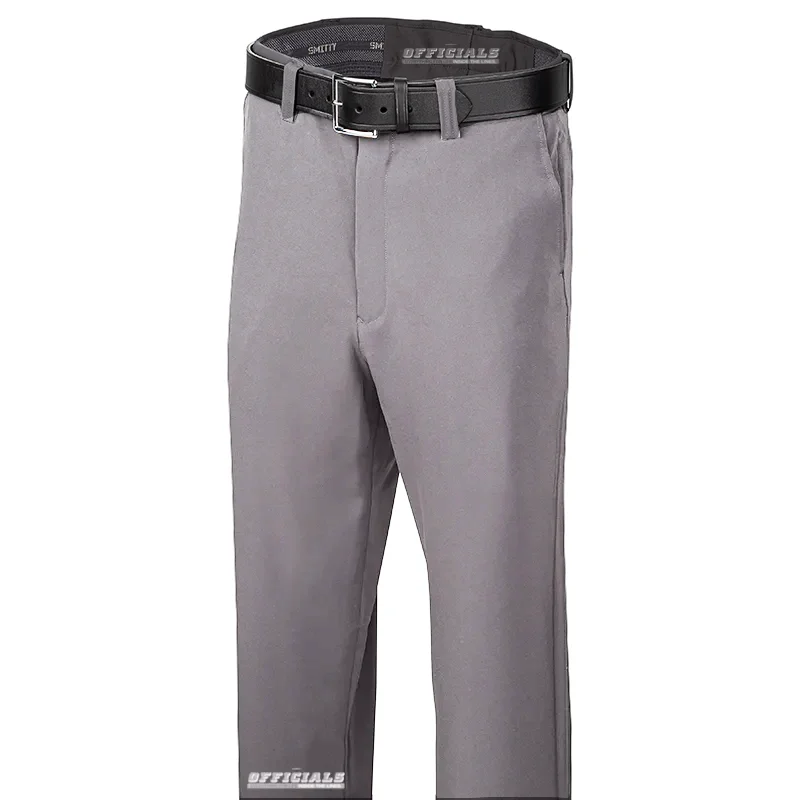 Smitty Flat Front 4-Way Stretch Heather Grey Pants w/ Expander Waistband