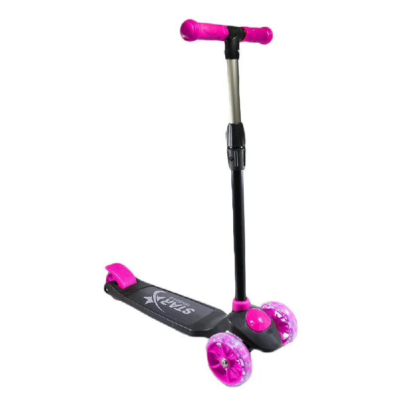 Star Wheels 3 Wheel Scooter - Fuchsia