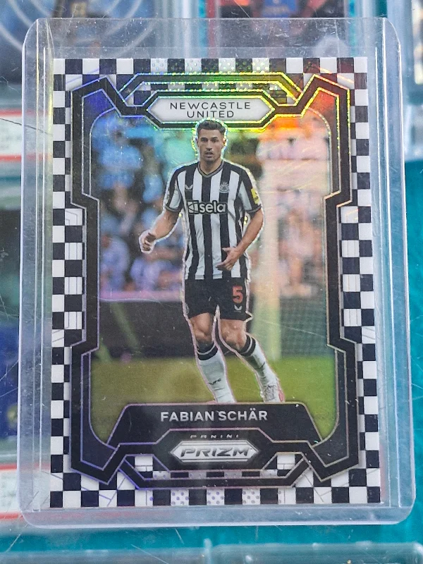 FABIAN SCHAR 2023-24 Prizm EPL Black & White Checker Prizm SSP Newcastle United