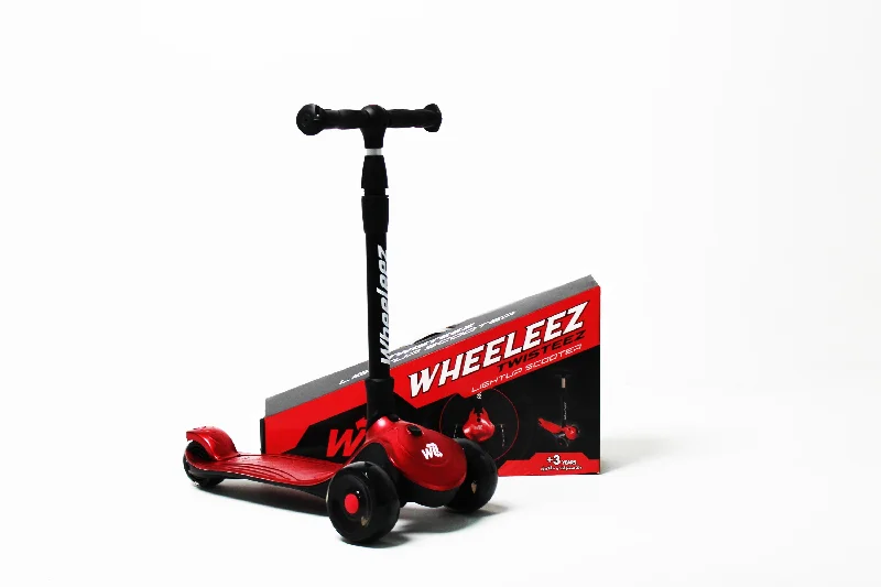 Wheeleez Metallic Red 3 Wheels Scooter