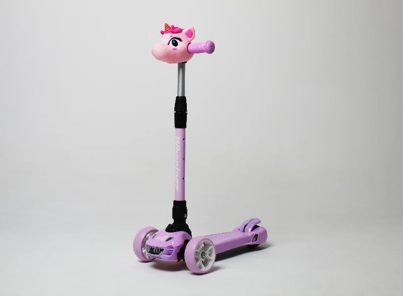 Wheeleez Unicorn Head 3 Wheels Scooter