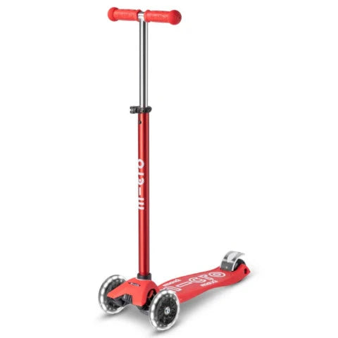 Micro Scooter Maxi Deluxe LED Scooter - Red