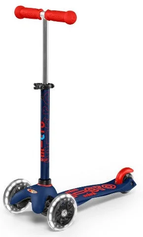 Micro Scooter Mini Deluxe LED Scooter - Navy Blue