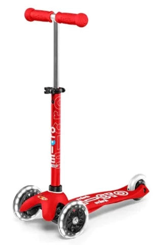 Micro Scooter Mini Deluxe LED Scooter - Red