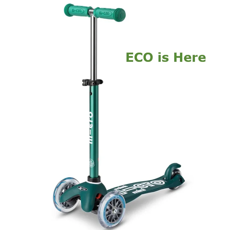 Micro Scooter Mini Deluxe Eco 3 Wheel Scooter Green