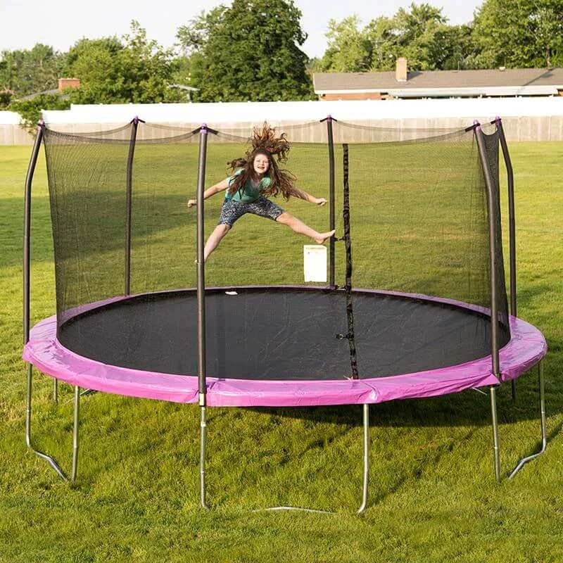 15' Round Trampoline - Purple