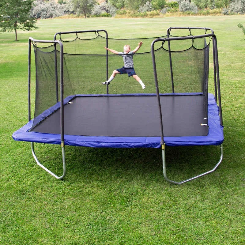 Skywalker Trampolines 15' Square Trampoline - Blue SWTCS015