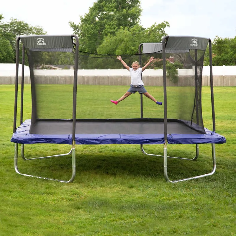 Skywalker Trampolines Premium 16' Square Colossal Trampoline with Enclosure SPTCS16